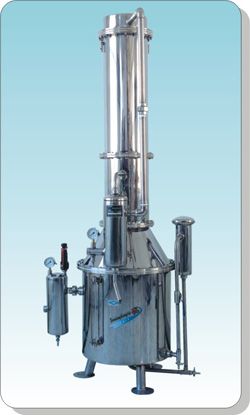 三申TZ50不锈钢塔式蒸汽重蒸馏水器
